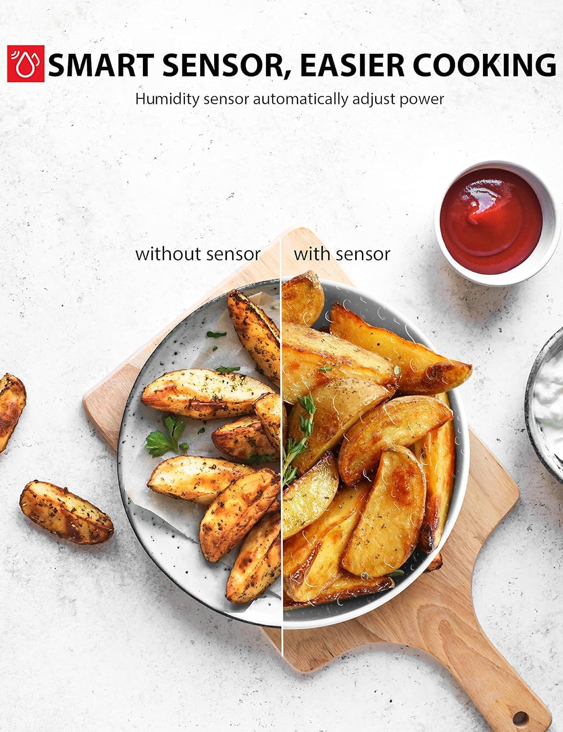 TOSHIBA ML-EM45P(BS) Countertop Microwave Oven with Smart Sensor and 13.6