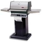 Mhp Gas Grills Tjk2 Propane Gas Grill W/ Stainless Grids On Black Patio Base