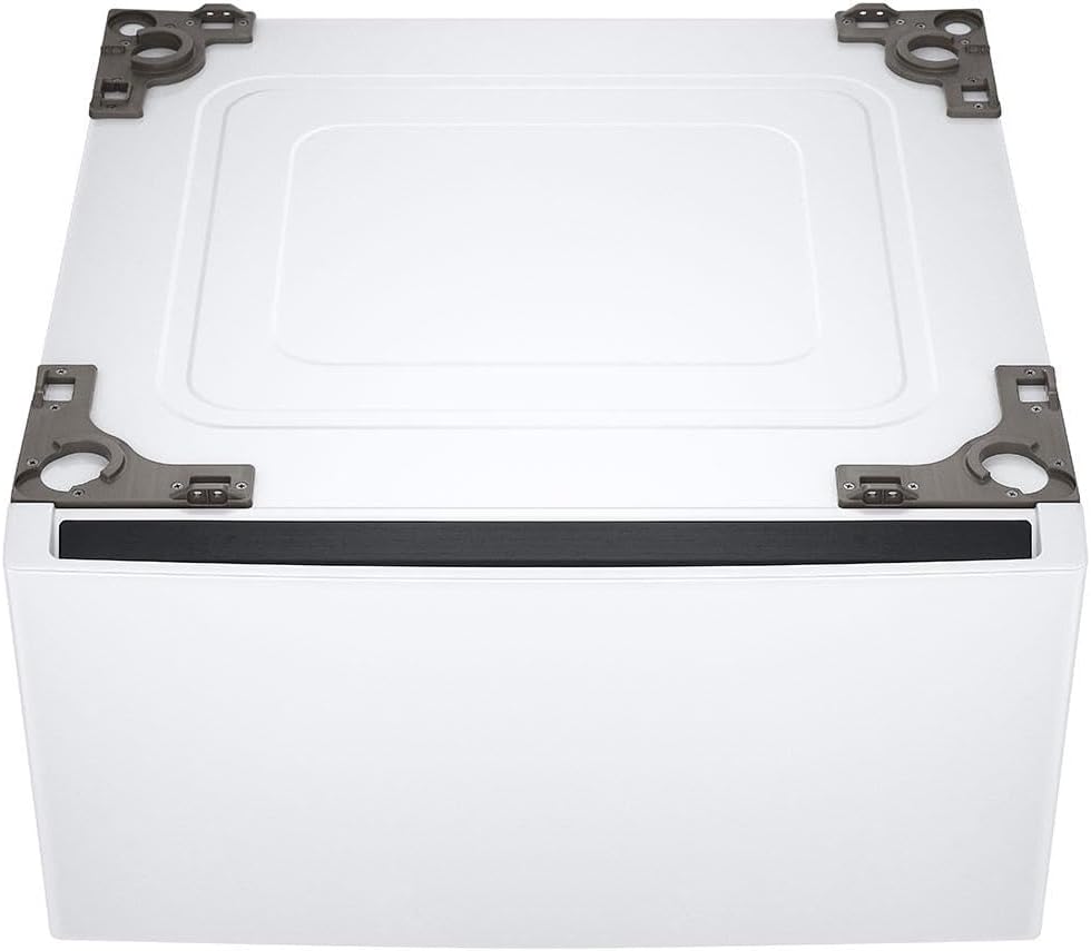 LG WDP6W 27 inch White Laundry Pedestal with Storage Drawer