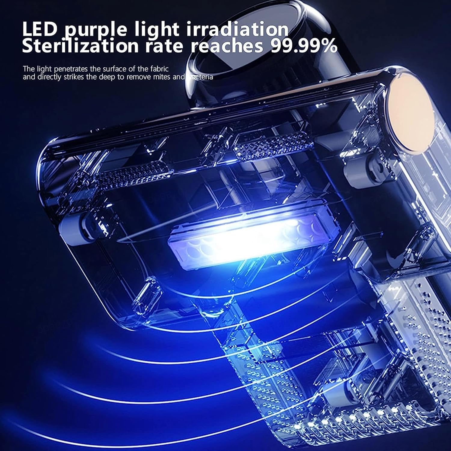 Bed Vacuum Cleaner Uv Sanitizing, 3-in-1 Wireless Matress Vacuum High-Frequency Vibration, Uv Lighting Handheld Vacuum for Bed Effectively Clean Up Bed, Dust and Pet Hair,Green