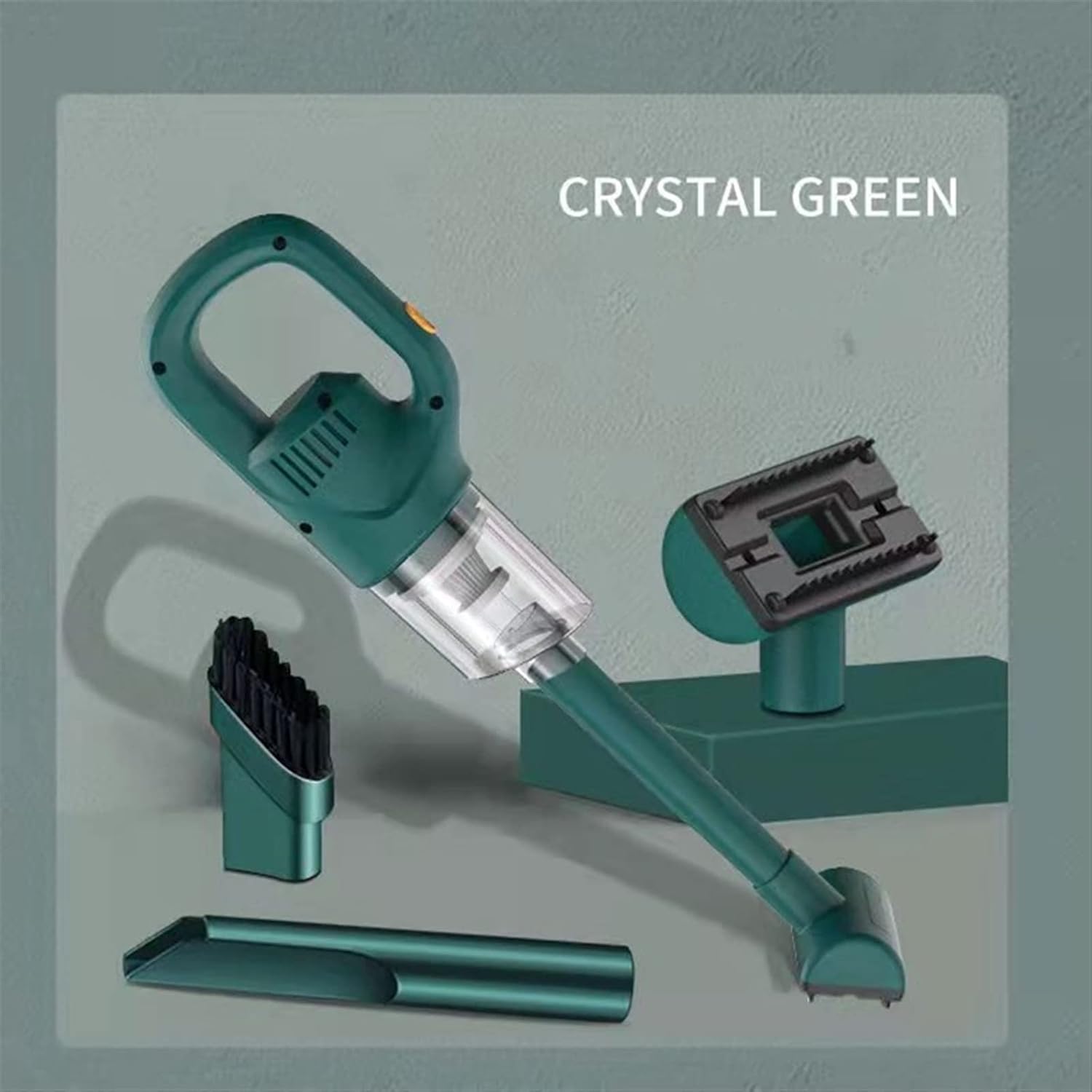 Hard Floor Vacuum Strong Suction Kit Cleaning Tools Detailing Interior Wireless Vacuum Cleaner Extractors Handheld Filter Appliances Home (Color : Green)
