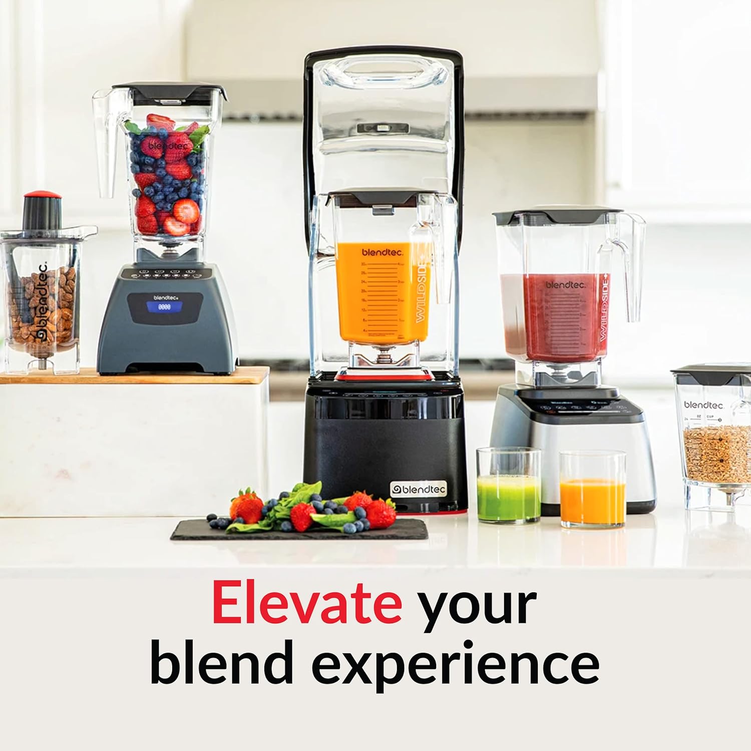 Blendtec Stealth X 885 - Brushless Commercial-Grade Blender with Sound Enclosure - FourSide Jar with Soft Lid - Black