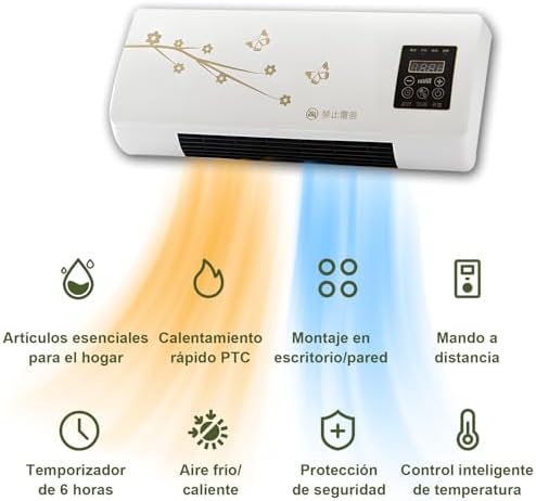 Enchantia Wall Mounted Air Conditioner, Cooling and Heating Portable Air Conditioning Split Max With Remote Control and Digital Display Screen, Wall-Mounted 2-In-1 Mini Split Thermostat