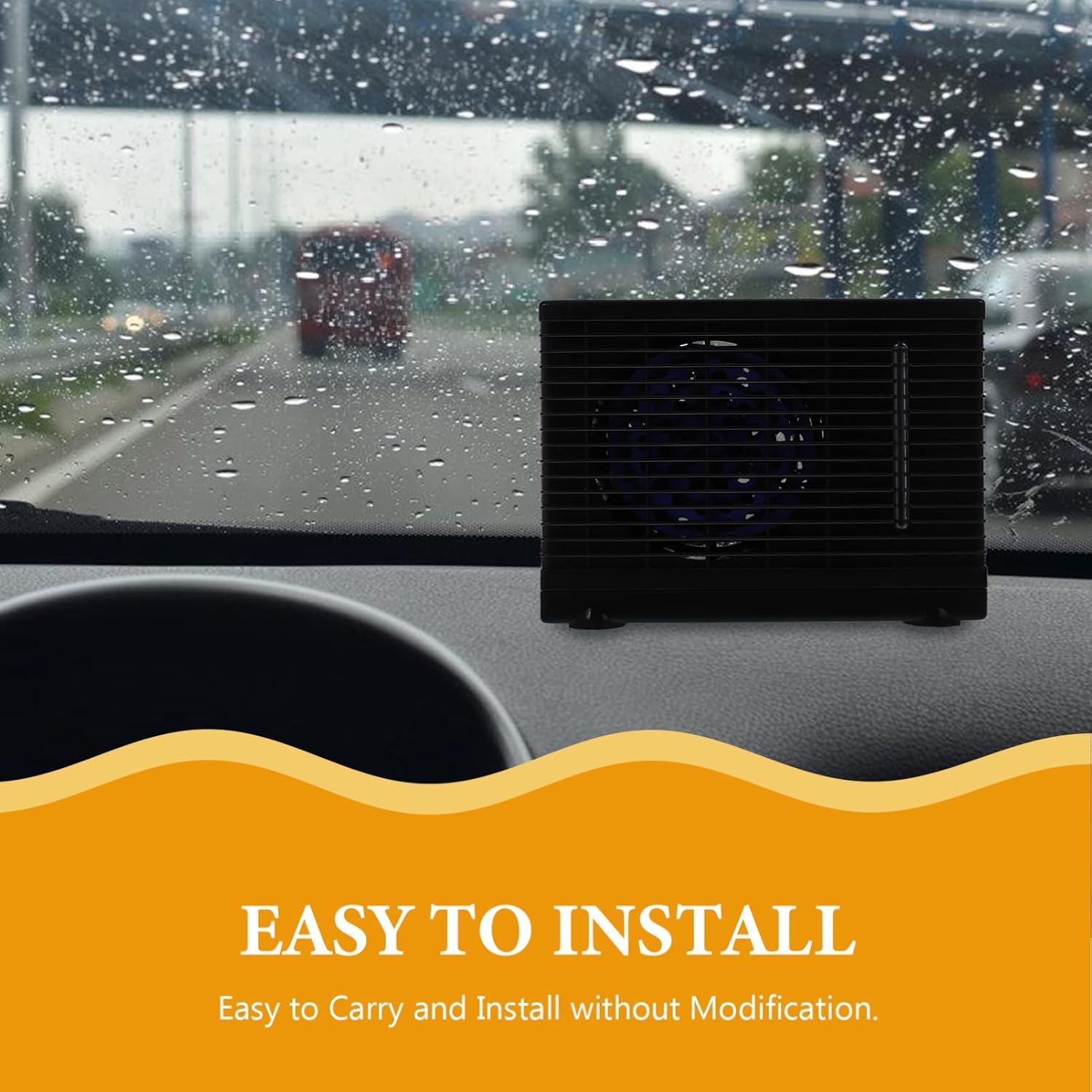 Baluue Portable Air Conditioners - 12V Portable Unit - 2 Speeds Small Portable Air Conditioner for Desk, Office, Car, Camping, White