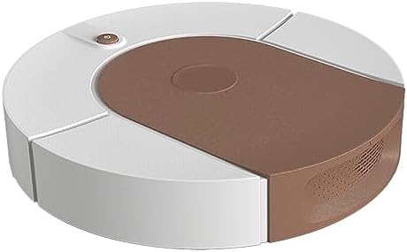 Robot Vacuum Cleaner, Strong Suction Robot Vacuum Cleaner with USB Rechargeable, Automatic Robotic Vacuum Cleaner for Hard Floors, Ceramic Tiles (Brown)