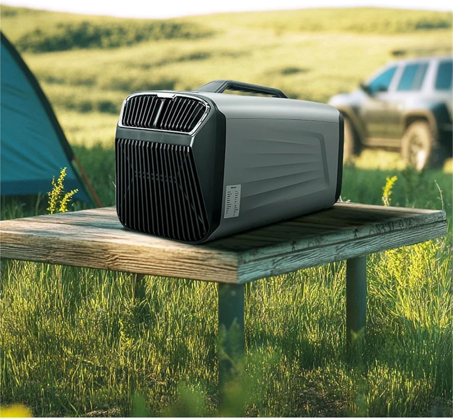 Portable. Portable Mini Air Conditioner Compressor Cooling for Car Outdoor Camping Tent .Tabletop(White)