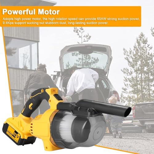 Powerful 800W Cordless Handheld Vacuum Cleaner, 5-in-1 Multi-Function with Washable Filter & Dual Battery System for Home, Car & Pet Hair - Blue