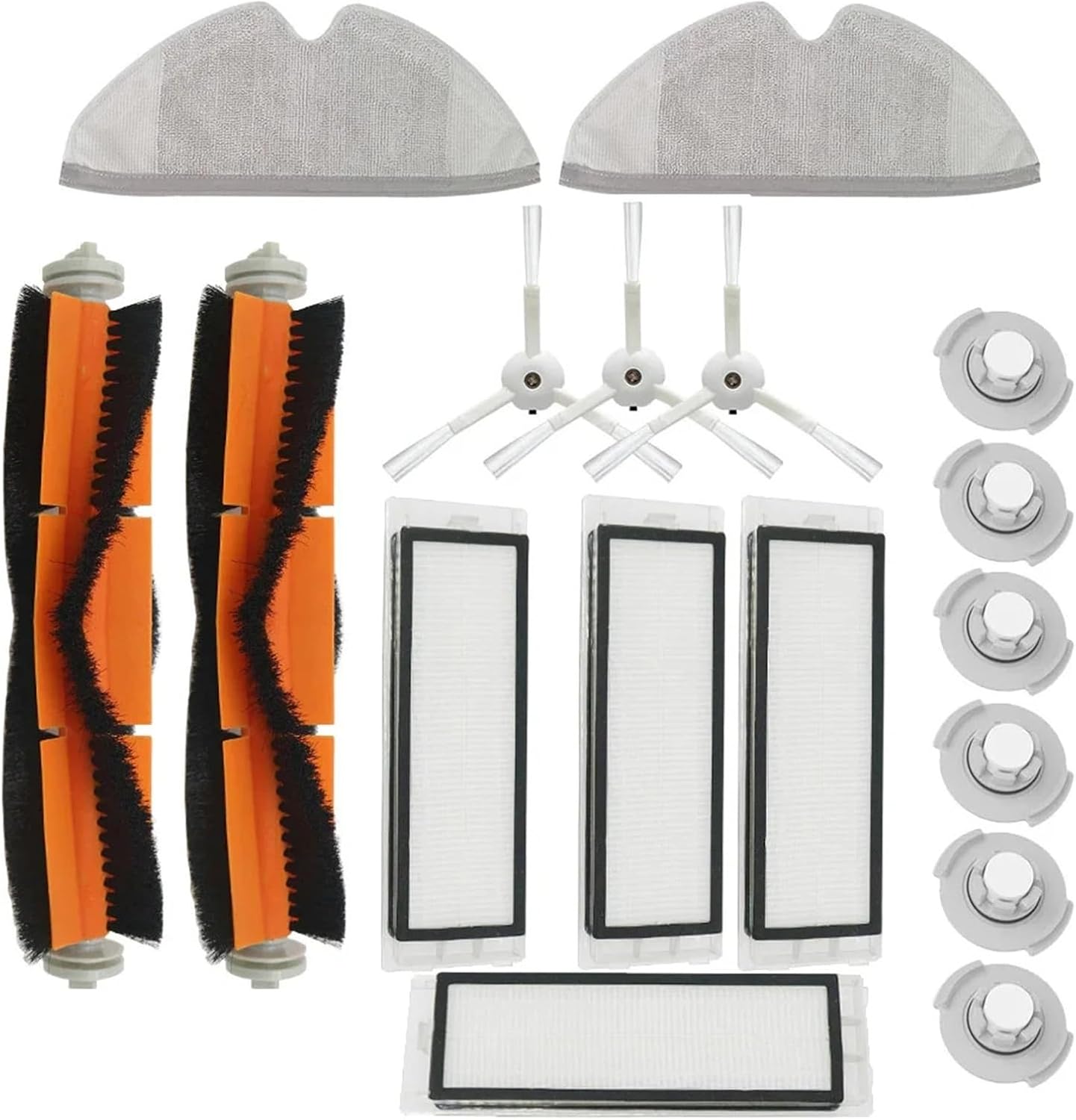 Compatible For Robot Vacuum 2 Roborock S50 S51 Vacuum Cleaners 3-in-1 Maintenance Kit(11)