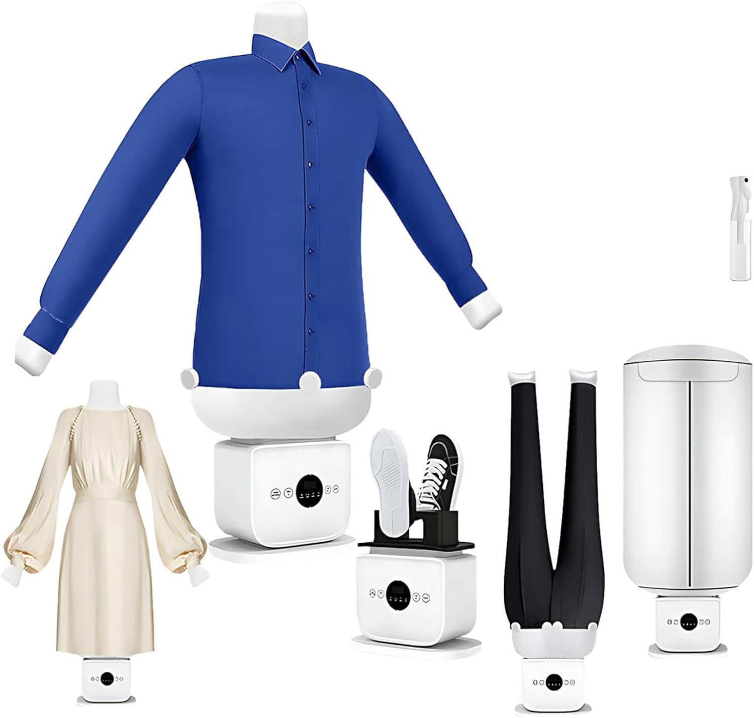 Automatic Ironing Machine,Inflatable,Portable & Ultra Quiet, Clothes Dryer and Hands Wrinkle Remover for Shirts/Shoes/Pants(D)