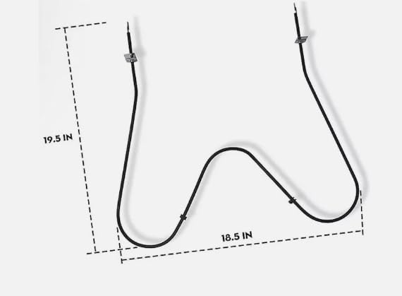 Oven Bake Element Replaces Compatible with Frigidaire 316075104 316075103 5303051519