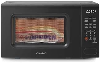 COMFEE CMO-C20M1WB Countertop Microwave Oven, 0.7 cu.ft Small Microwave with 11 power levels,Turntable Reset Function, Speedy Cooking, Weight/Time Defrost, Memory function, Children Lock, 700W