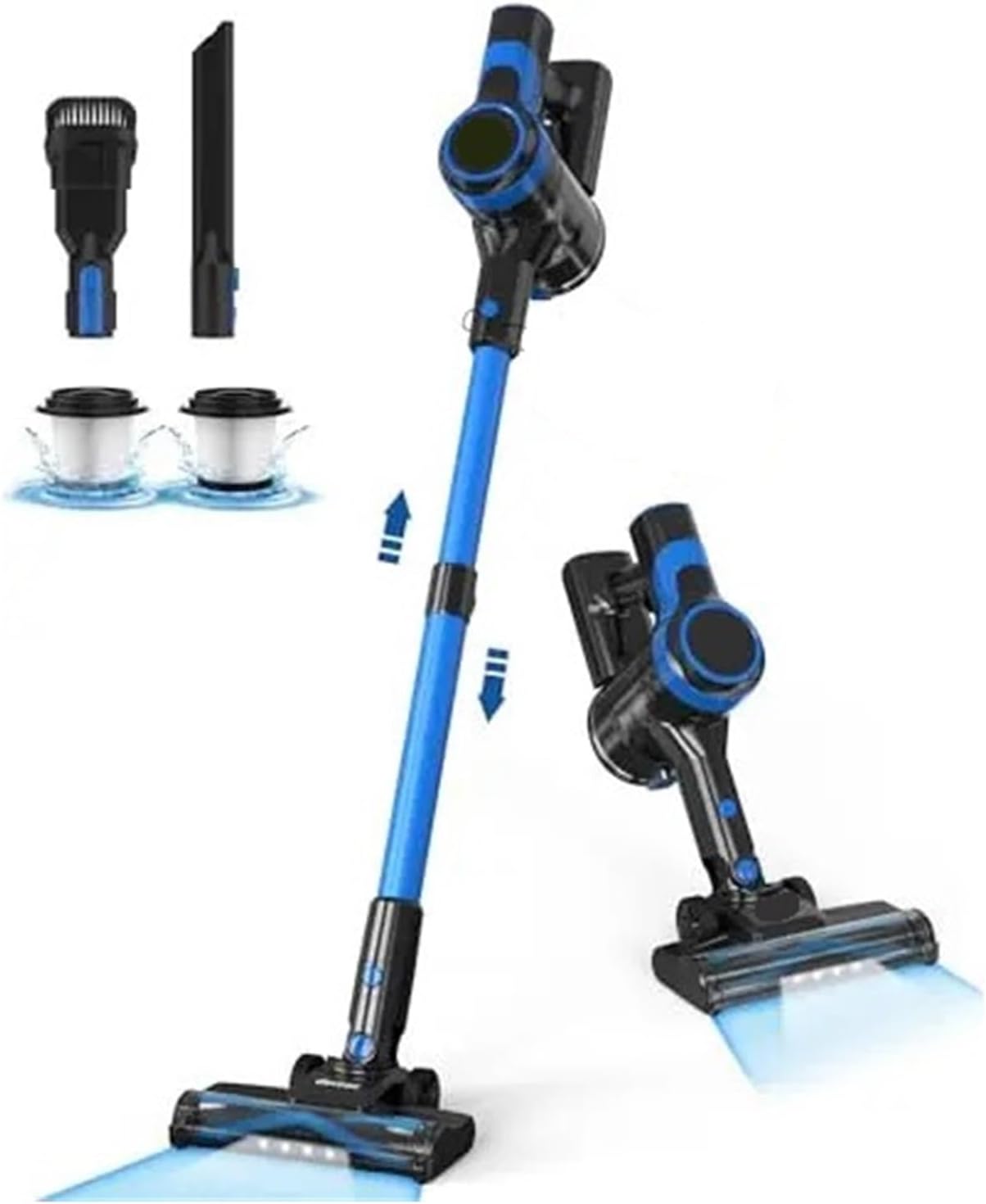 V50 Cordless Vacuum Cleaner | 6-in-1 Lightweight Stick | Compatible with Devoac V50 Rechargeable Battery | for Home Multi-Surface Cleaning​