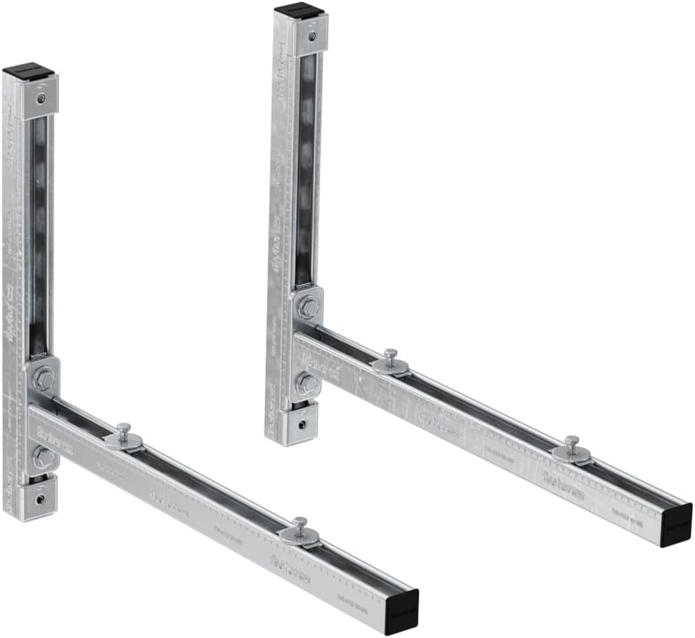 Fischer 553735 Wall Bracket 600 mm KSU 600 for Air Conditioning Pumps on Walls