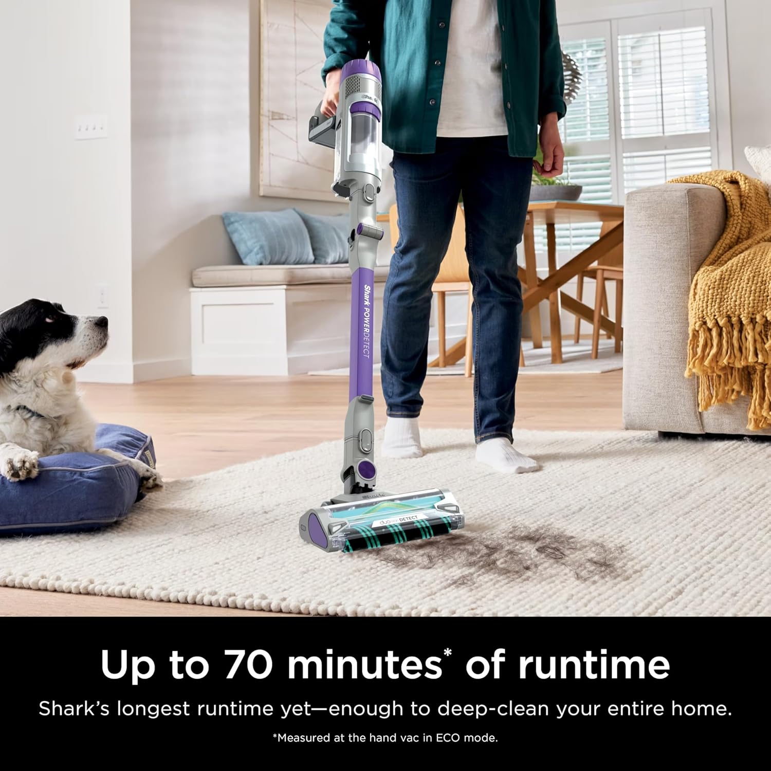 Shark IP1251 PowerDetect Cordless Stick Vacuum, HEPA Filtration, 70-Minute Runtime, Carpet & Hard Floor, Portable, XL Dust Cup, Perfect for Pet Hair, Copper (Renewed)
