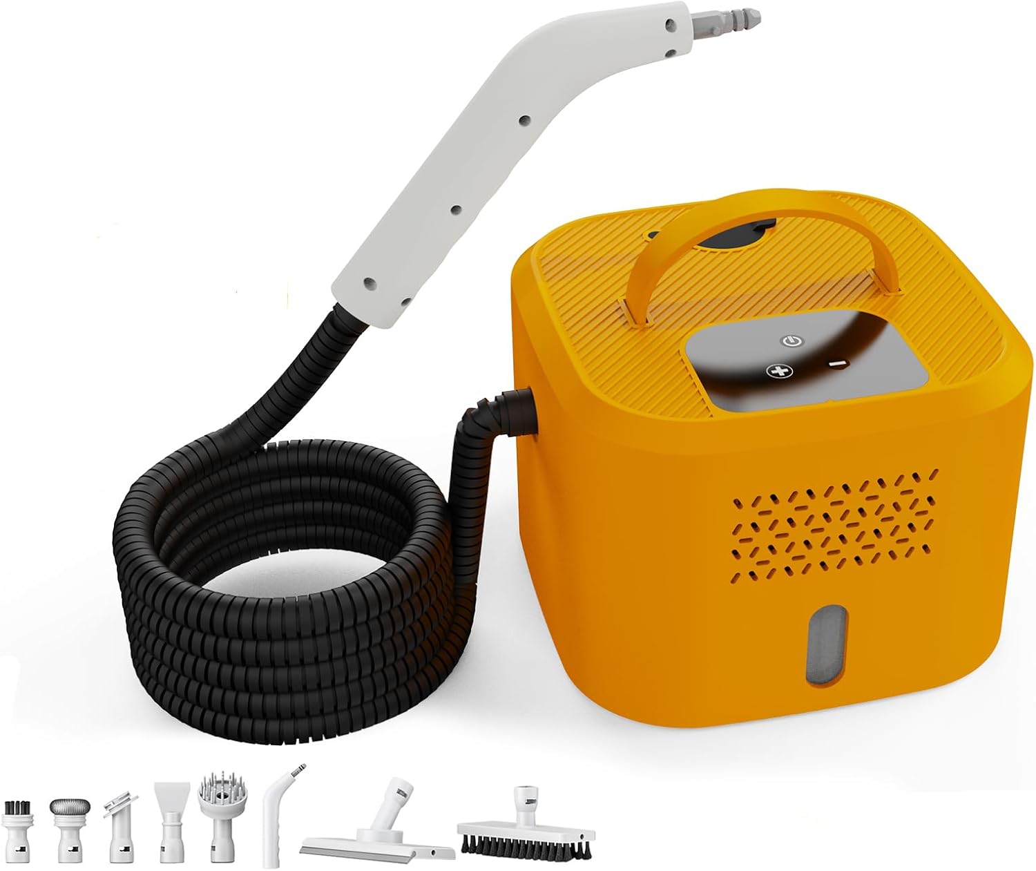 1500W Powerful Handheld Steam Cleaner With 6 Attachments - 30 Mins Runtime, 1200mL Tank For Deep Cleaning Upholstery, Car, Kitchen, Tile And Grout - Chemical-Free100 Celsius Steam (110V)