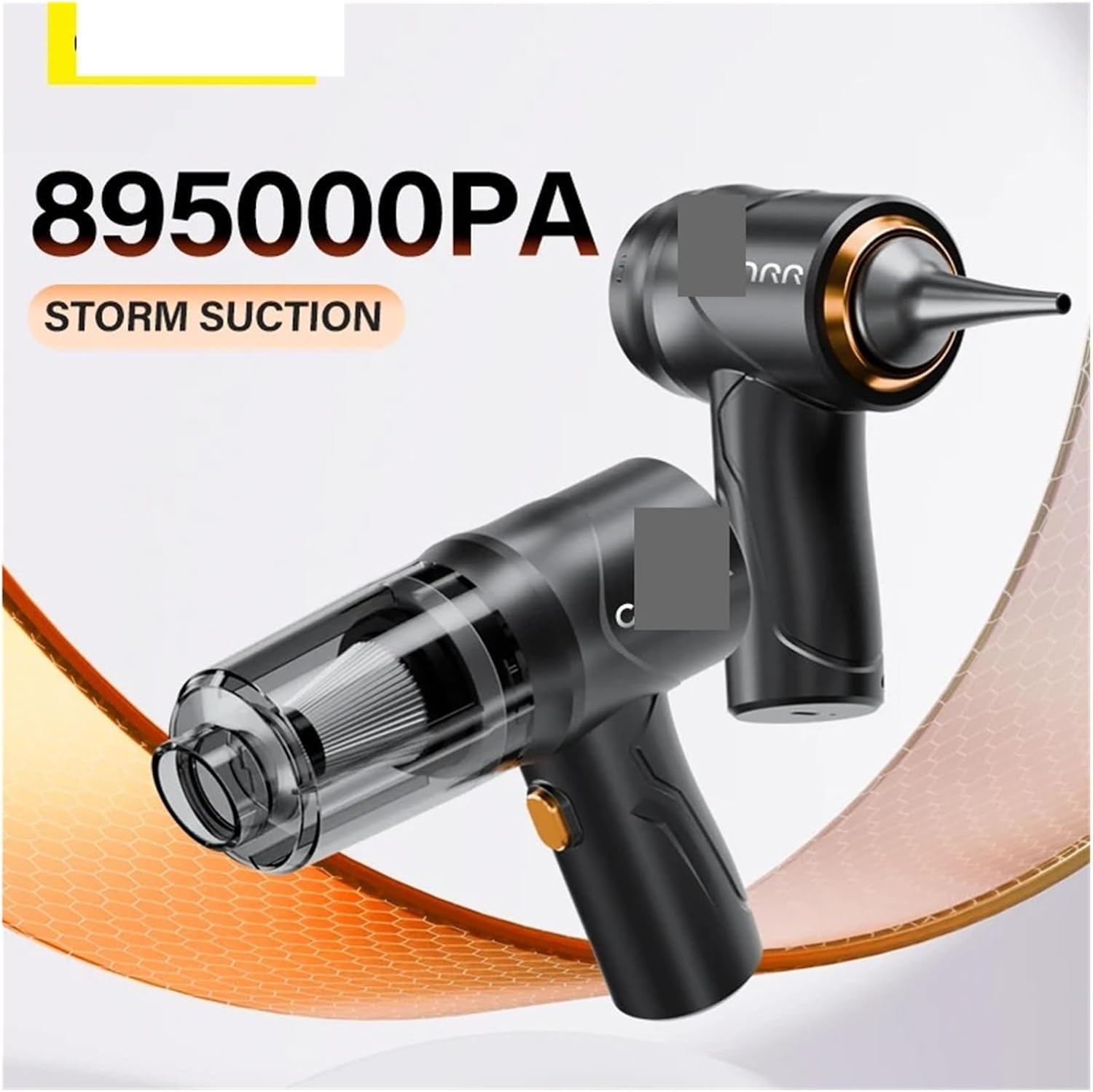 CENRR 895000PA Cordless Car Vacuum Cleaner - Powerful Wireless Handheld Portable Cleaning Machine for Cars(2hepa)