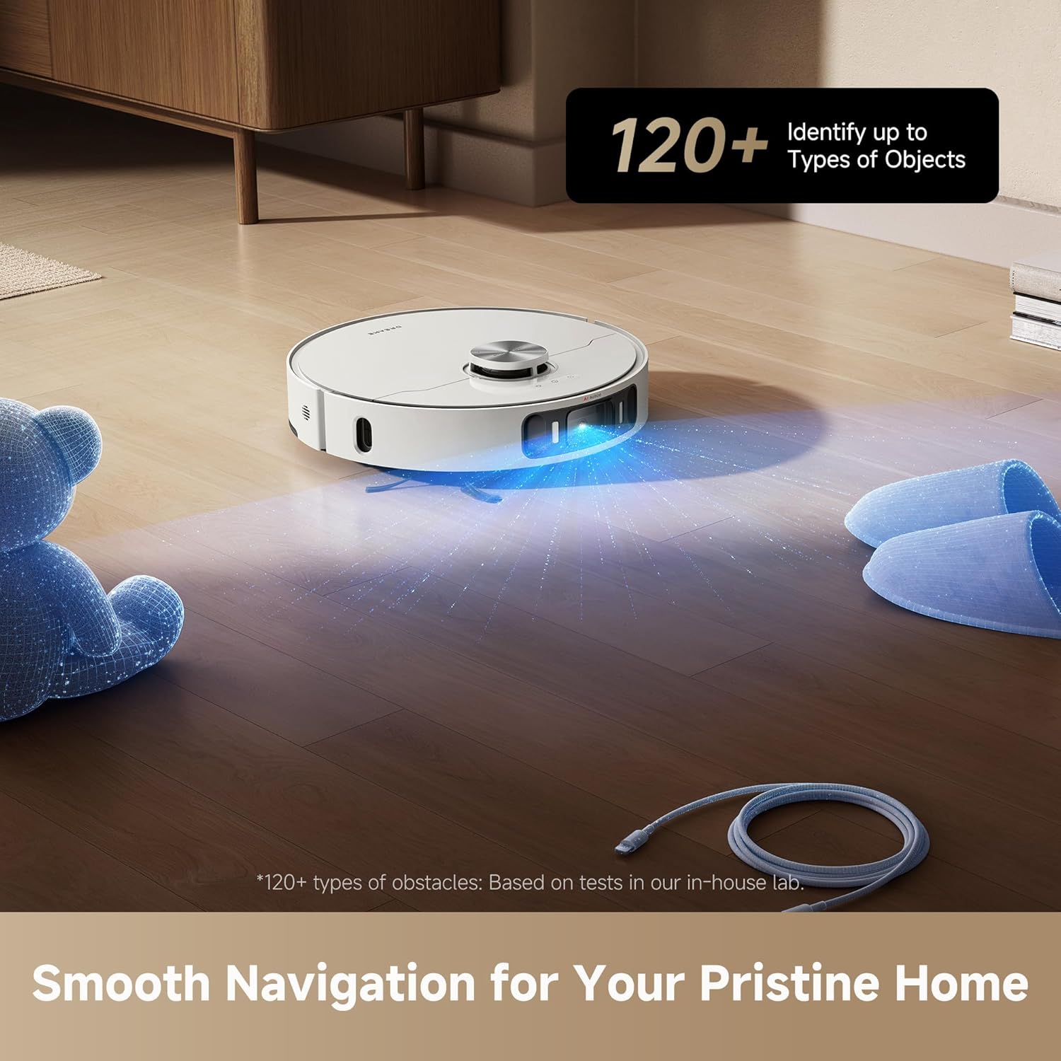 DREAME L40s Ultra AE Robot Vacuum Cleaner (White) and Filter(1PCS)