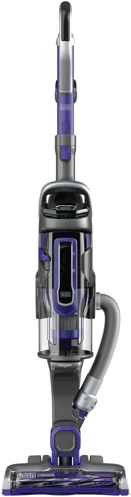 BLACK+DECKER HCUA525JP Cordless 2-in-1 Stick Vacuum, Powerseries Pro 20V Pet Vacuum, Purple