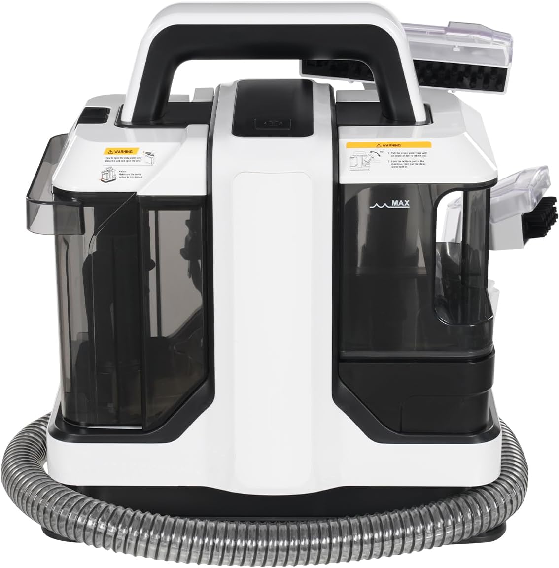 Portable Carpet Couch Deep Cleaner,Handheld Rug Cleaner,11Kpa Powerful Suction Deep Stain Cleaning Machine for Area Rugs, Carpet, Couch, Car, Pets