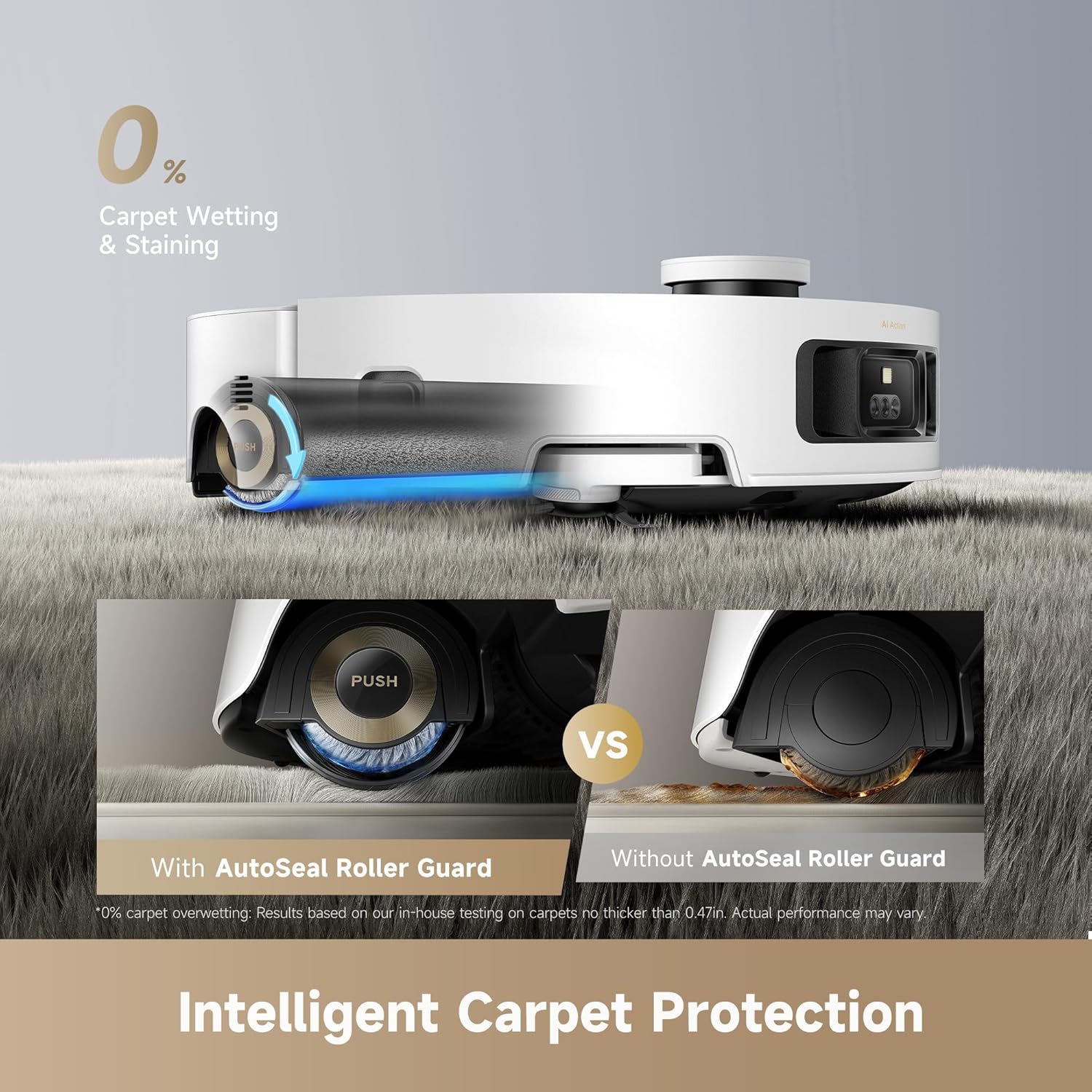 dreame Aqua10 Roller Robot Vacuum & HyperStream Detangling DuoBrush *1