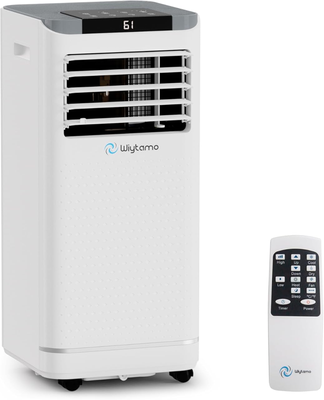 10,000 BTU Portable Air Conditioners for 450 Sq.Ft, 4-in-1 Room Air Conditioner with Cooling, Heating, Dehumidifier, Fan, Remote, Sleep Mode, Child Lock, 24H Timer, Self-Evaporating Portable AC Unit