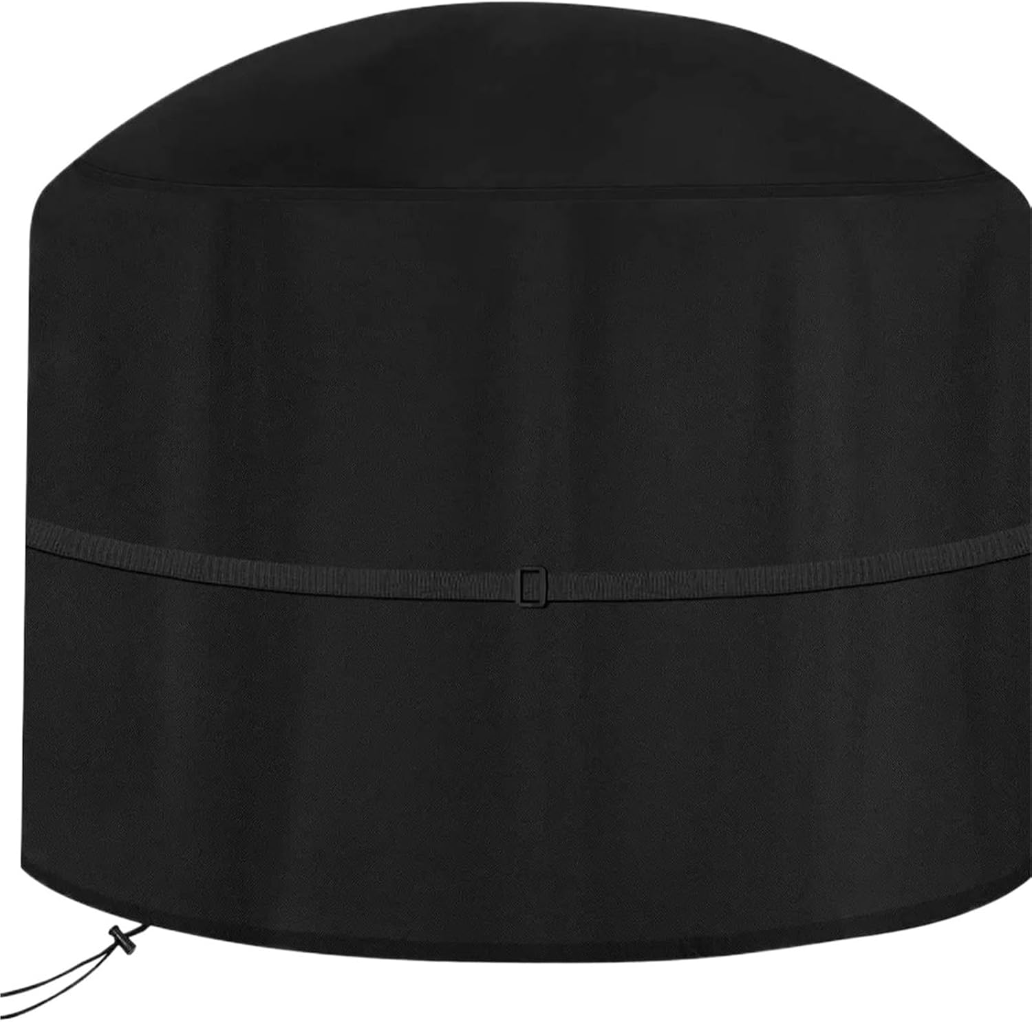 1pc Outdoor Round Stove Cover Waterproof Cover 210D Oxford Fire Pit Cover 80x50cm for Patio Fireplaces