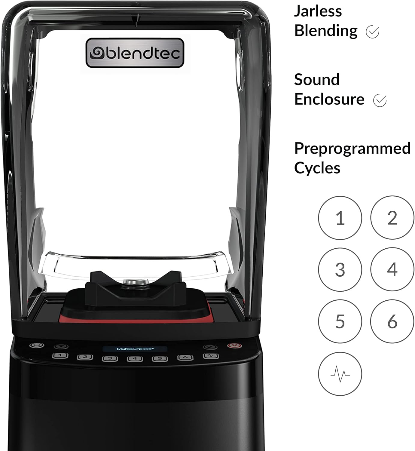 Blendtec Stealth Nitro - Commercial-Grade, Jarless Blender with Sound Enclosure - Black