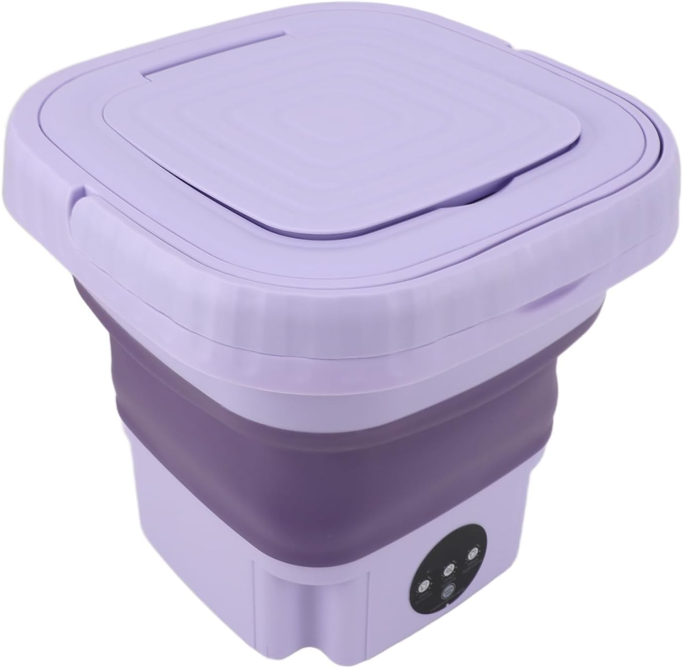 Portable Mini Foldable Washer Powerful Removal for RV Travel 110 to 240V (US Plug)