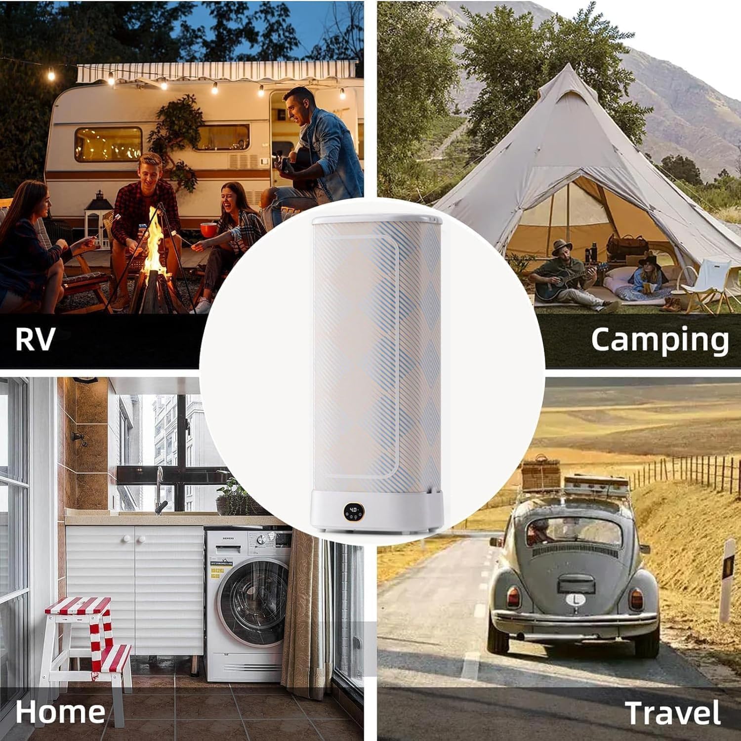 Portable Clothes Dryer - Portable Dryer,Electric Clothes Dryer, Automatic Ironing Machine,Underwear, Baby Clothes - Quick and Easy to Use Small/Compact Dryer Machine