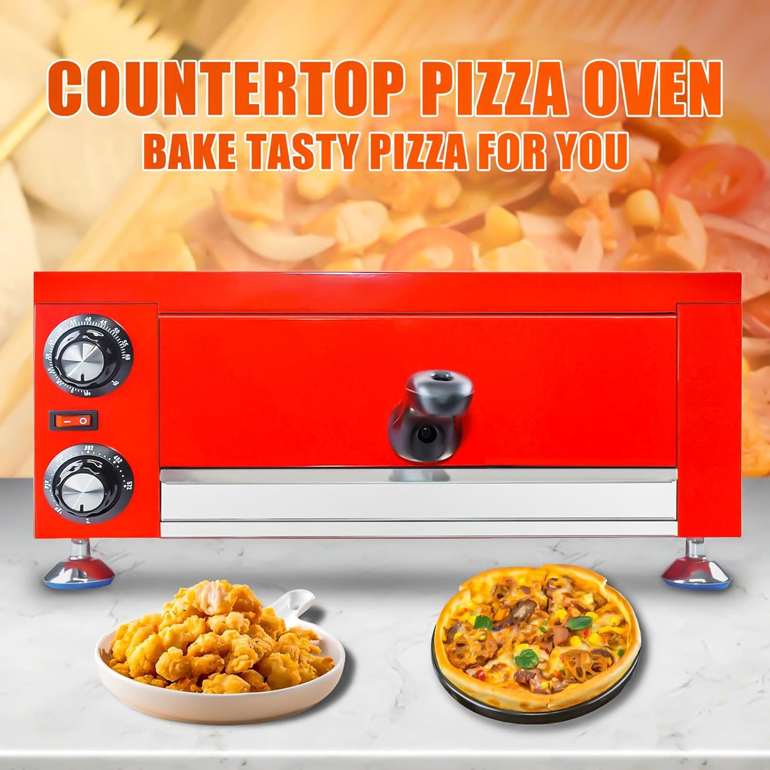 KOOTEN Indoor Electric Pizza Oven, 12