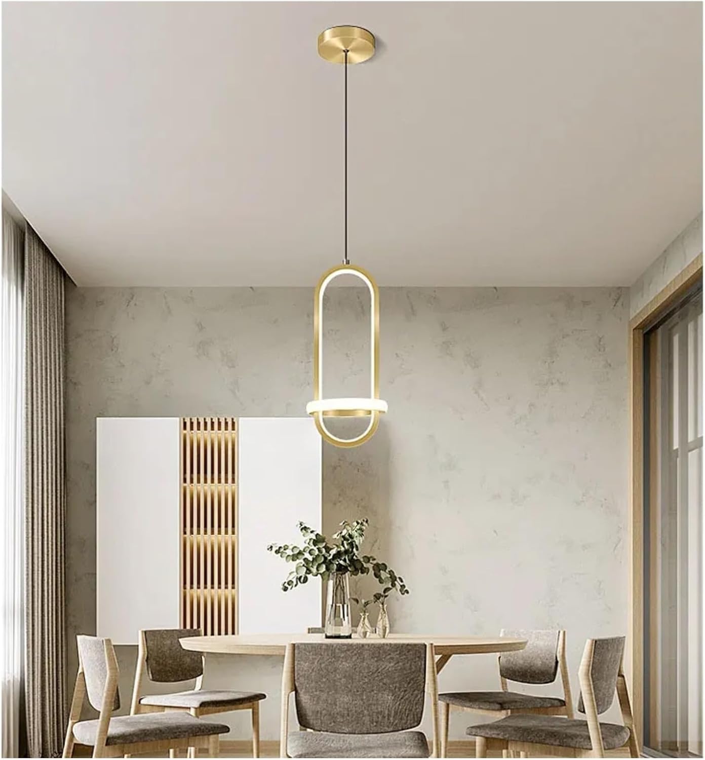 Nordic Modern LED Pendant Light Bedroom Bedside Hanging Chandeliers Lamp for Living Room Dinnig Room Table Lighting Fixture,Household