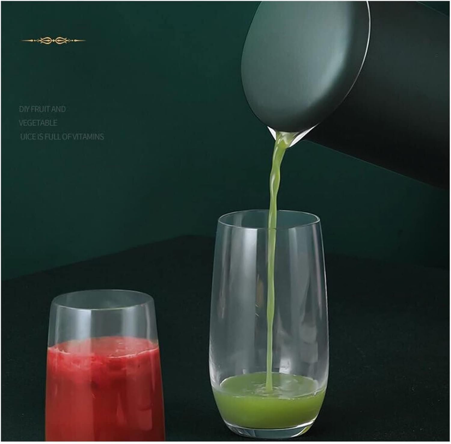 Electric Soybean Milk Grinder & Juicer, 350ML Mini Blender with Heating Function, 220V, Stainless Steel Liner(Type O,UK-220)