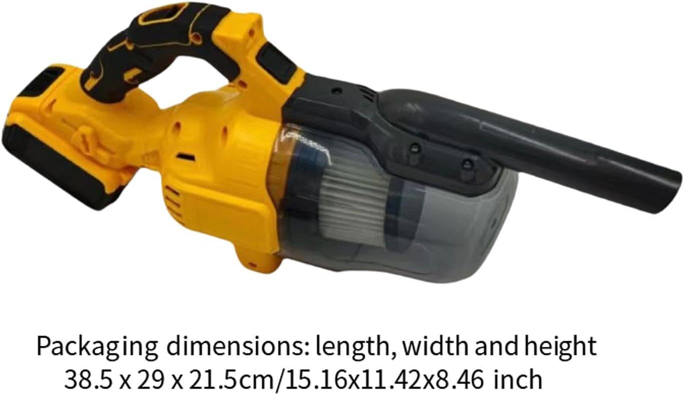 Portable Vacuum for Car and Home with HEPA Filter, Yellow