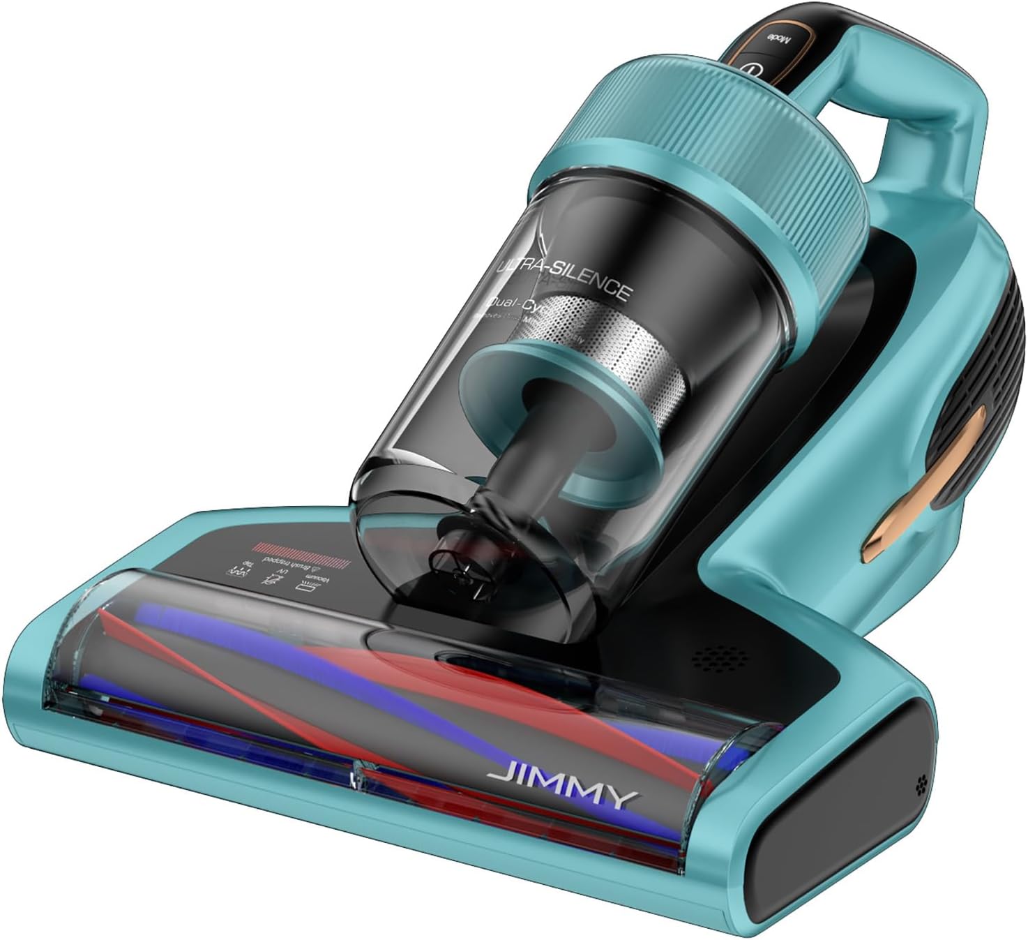 Jimmy Mattress Vacuum Cleaner with Dust Sensor, Bed Vacuum Cleaner with UV & Ultrasonic & 5s Quick Heating, 16Kpa Suction 480W Handheld Vacuum for Dust & Pet Hair with HEPA, Corded