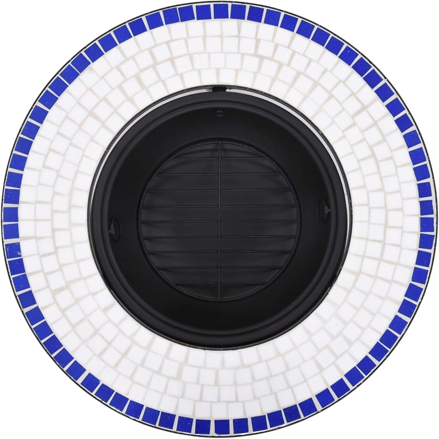 Fire Pits & Outdoor Fireplaces Fire Pit Blue and White 26.8