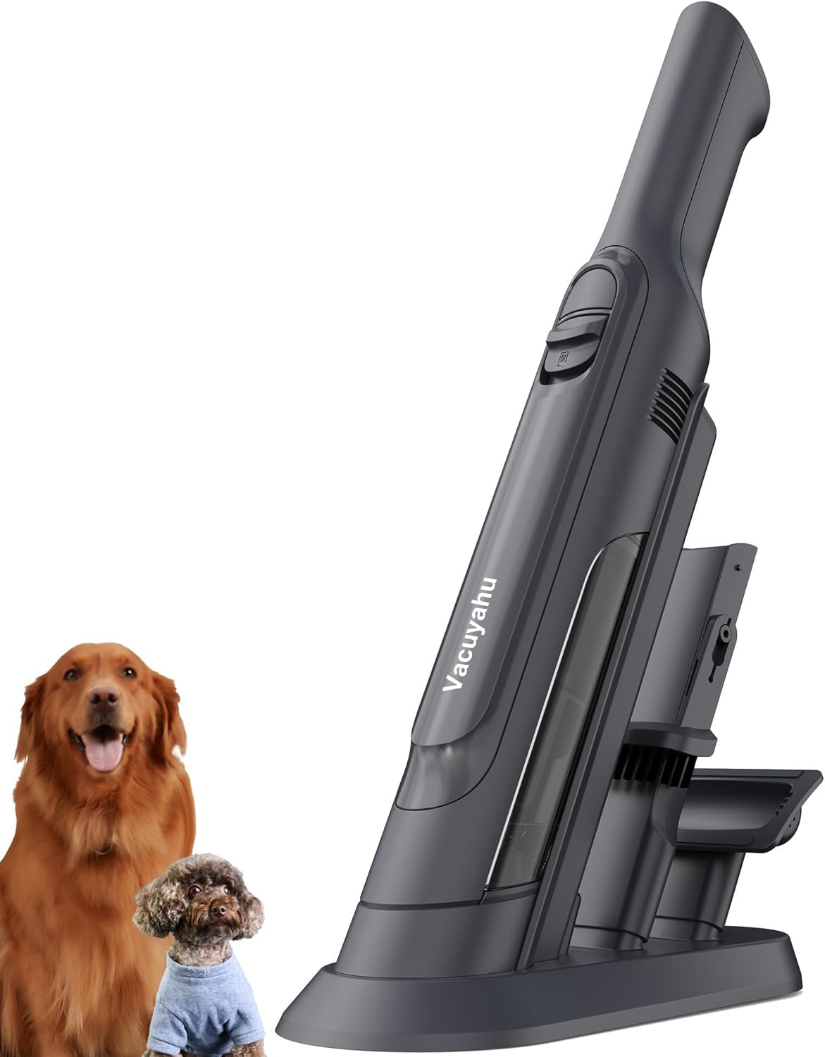 Handheld Vacuum Cordless, Dust Exhausting Installations,Super Lightweight&Powerful Suction with Charging Dock, Portable Mini Car Vac for Home Pet