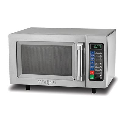 Waring WMO90 Microwave Oven, 1000 Watts, Programmable, 3 Stage Cooking