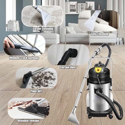 40L Commercial Carpet Cleaner Machine, 2-in-1 Wet Dry Upholstery Cleaner, 1034W, 230mbar Suction for Home, Garage & Workshop – Professional Multi-Purpose Cleaning Solution