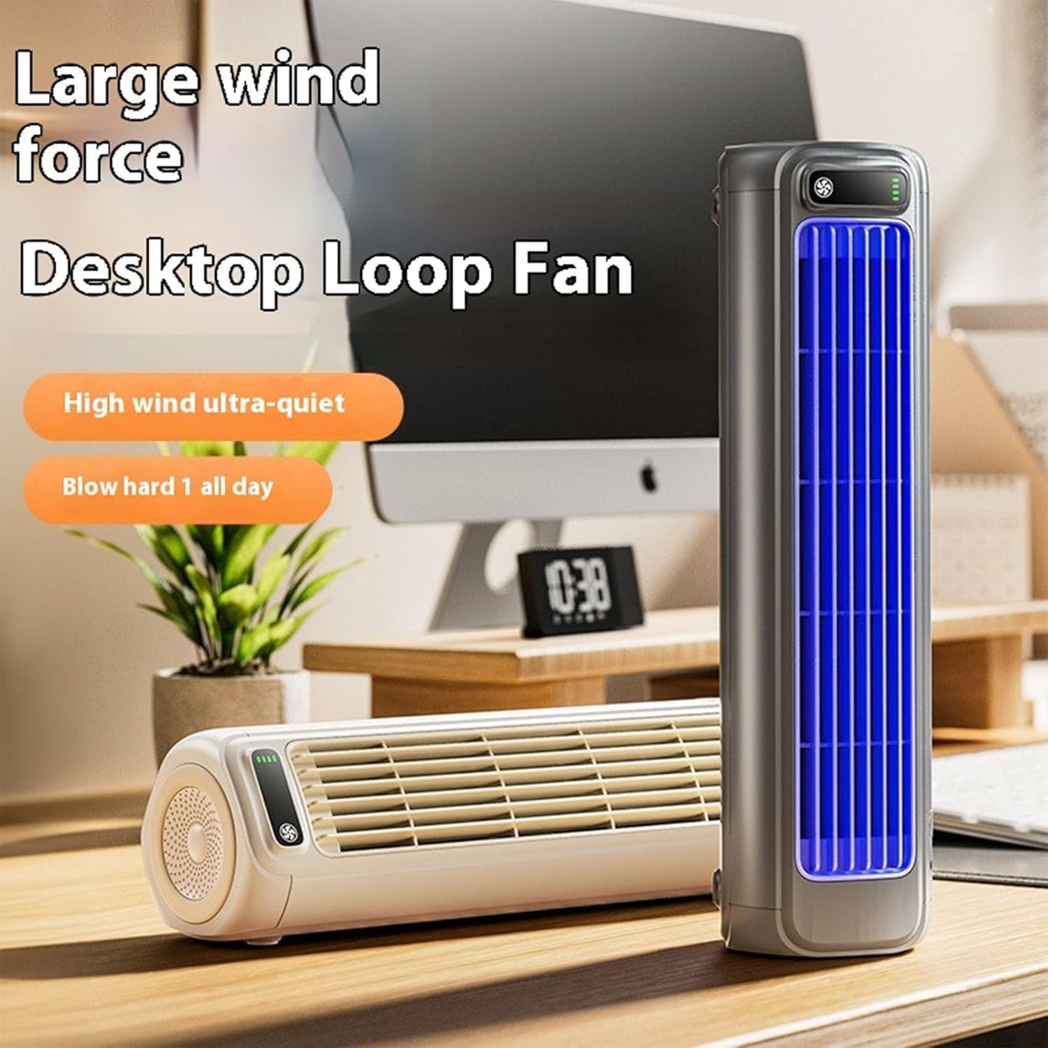 Imwing Cooling Ace Portable Air Conditioner - 2025 Upgrade, Adjustable 3 Wind Speeds, USB Charging, Quiet Cooling Fan for Home, Office, Bedroom - Perfect for Personal Comfort