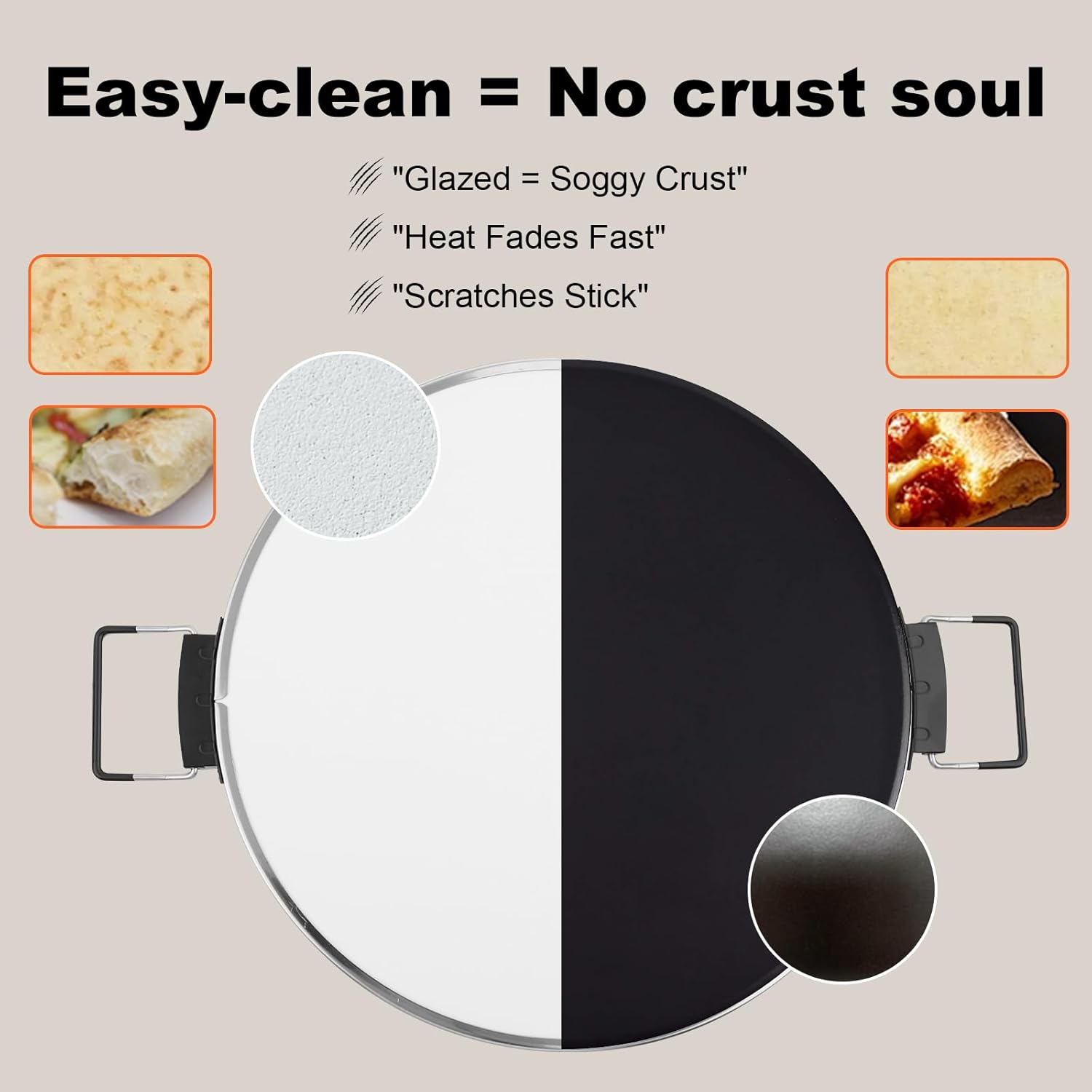 Electric Pizza Maker, 12 Inch Countertop Pizza Oven with Pizza Stone, 1200W Indoor Italian Style Pizza Cooker, Dual Heating with Independent Temperature Control, Heats Up to 800°F, White