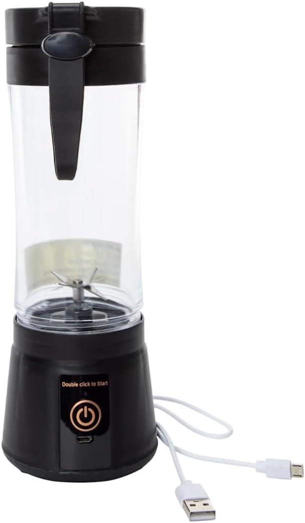 Portable Rechargeable Personal Blender, White, Touch Control, USB Charging