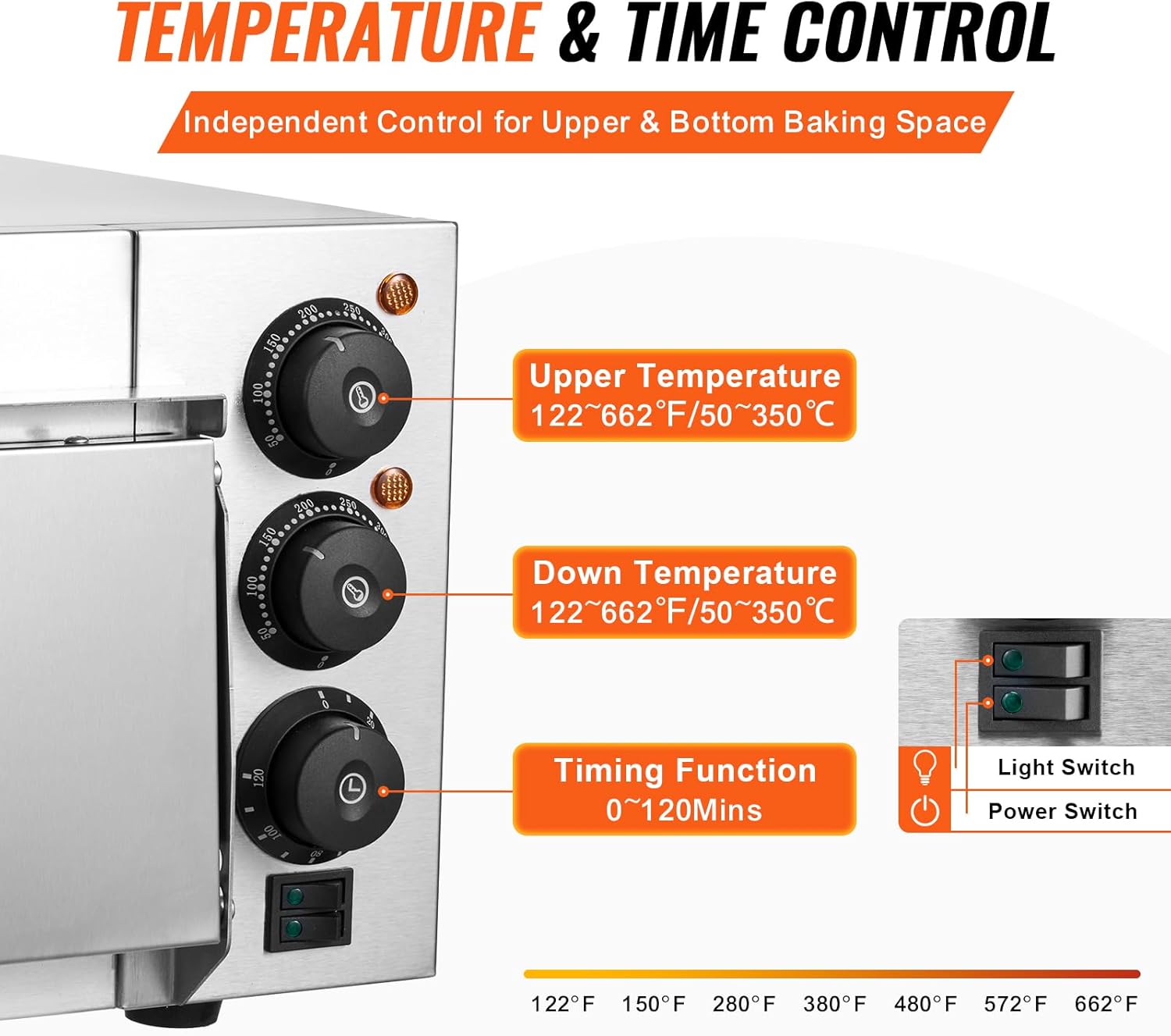 VEVOR Commercial Pizza Oven Countertop, 16