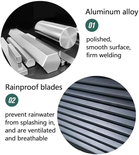 Outdoor Air Conditioner Cover For Outside Units, Window Aluminum Privacy Fence Panels, Trash Can Enclosure Flower Stand Decorative Air Conditioning Cover For Patio Lawn ( Color : Grey , Size : 2 3P