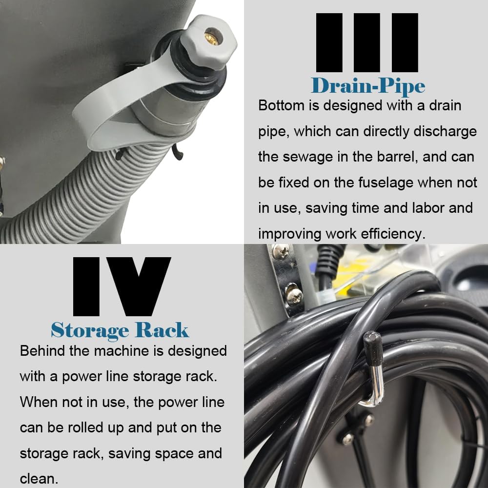 Carpet Extractor Machine 7.9Gal(30L) Carpet Cleaner Sofa Cleane 3 In 1 Cleaning Spraying, Washing and Drying for Families, Schools, Hotels, Banquet Halls 110V