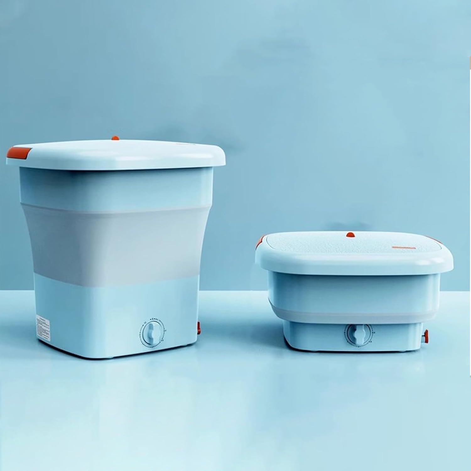 Portable Washing Machine 18L, Mini Washer, Small Foldable Washing Machine, Mini Laundry Machine, for Socks Baby Clothes and Small Items(Blue)