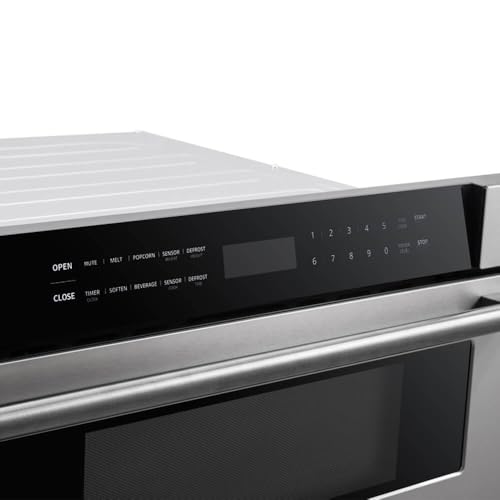 FORNO Capoliveri 30 Inch Stainless-Steel 1000 Watts Microwave Drawer 1.2 cu.ft.