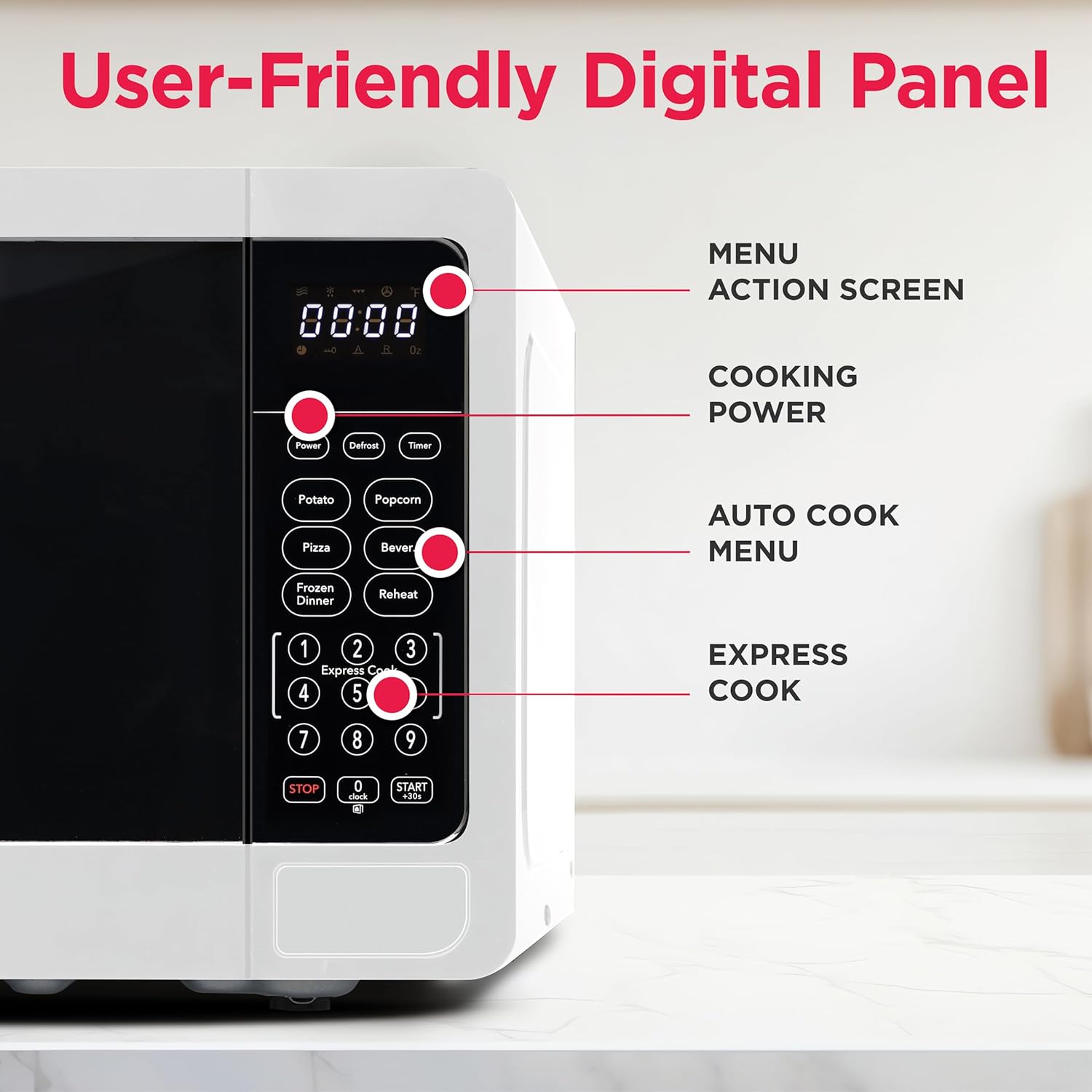 FRIGIDAIRE EMW733-WHITE Microwave, 0.7 cu. ft, White