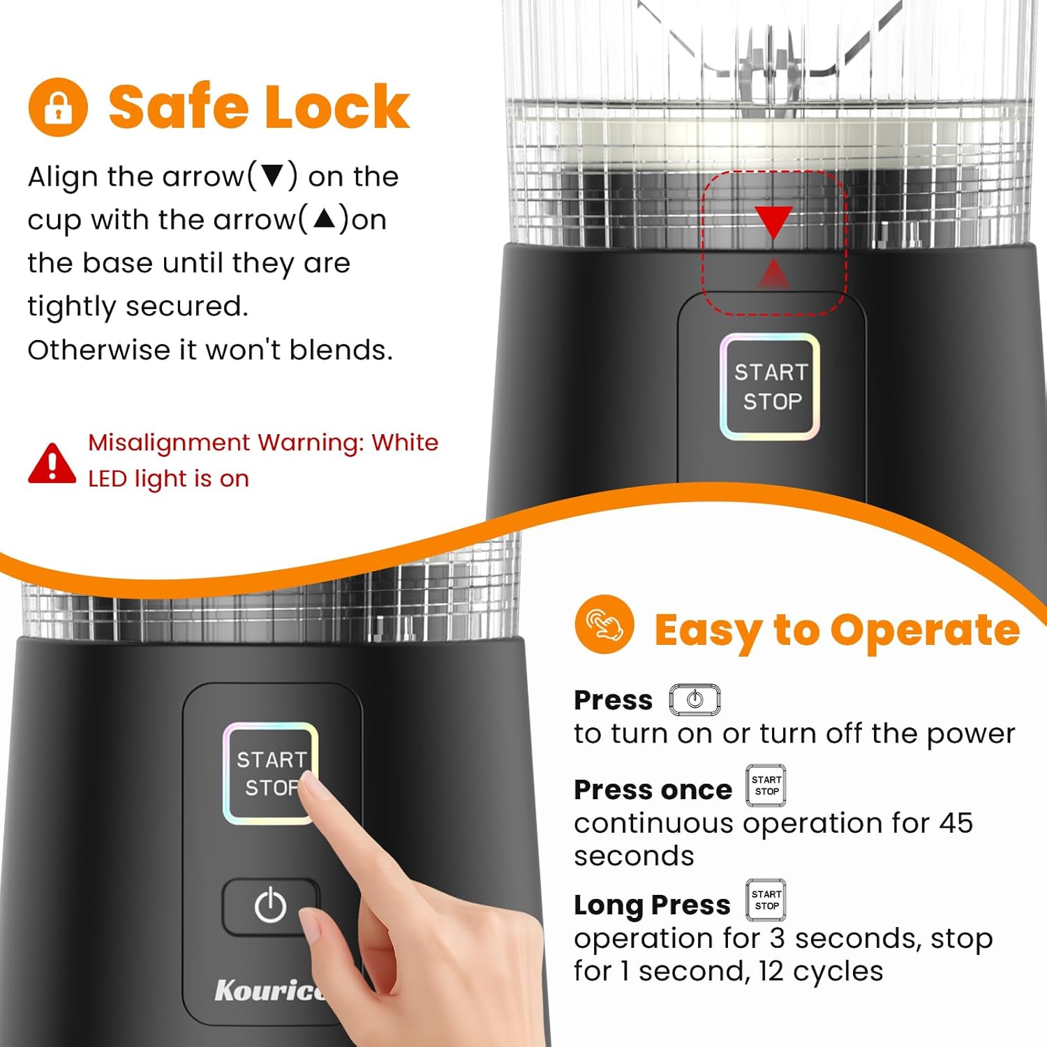 Mini Smoothie Blender 20oz for home