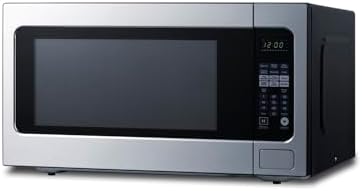 Summit Microwave Oven, 2.2 Cubic Foot, 1200W, Stainless Steel- SMBI27