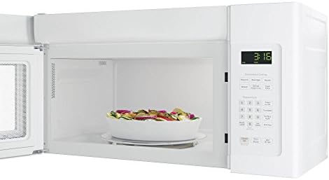 GE JNM3163DJWW 1.6 Cu. Ft. White Over-the-Range Microwave